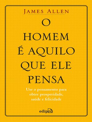 cover image of O homem é aquilo que ele pensa